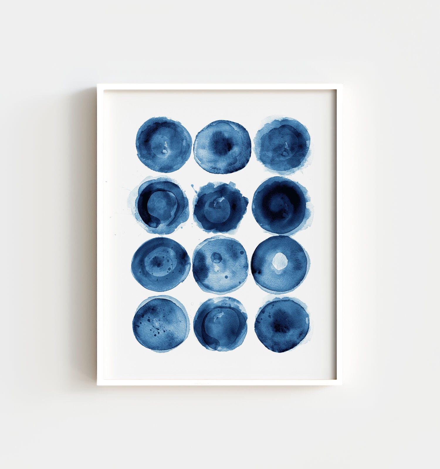 Indigo Blue Abstract Art No. 3 - The Crown Prints