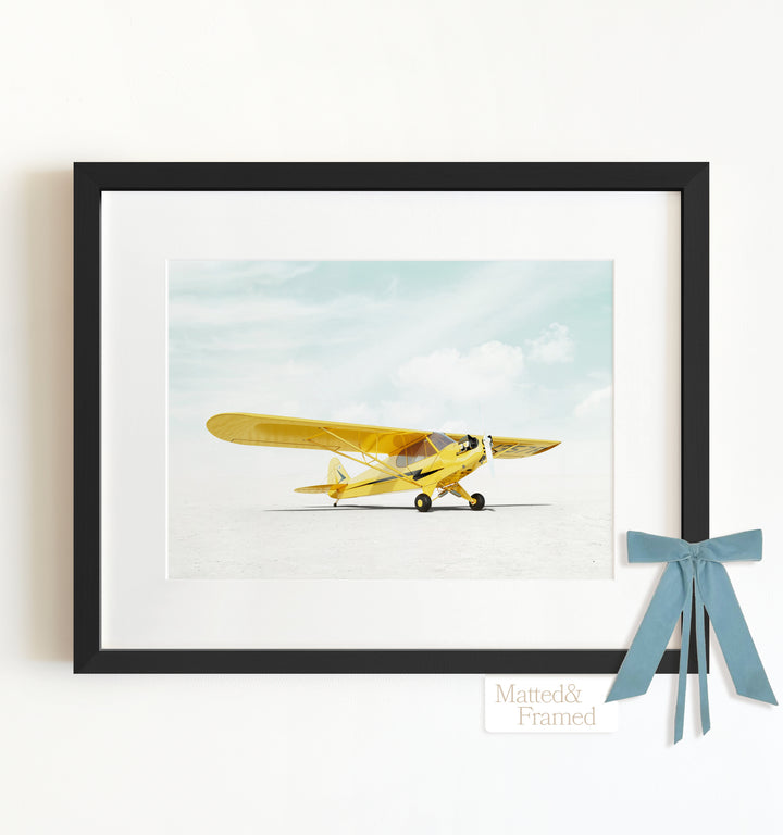 Piper J-3 Cub Airplane Framed Art