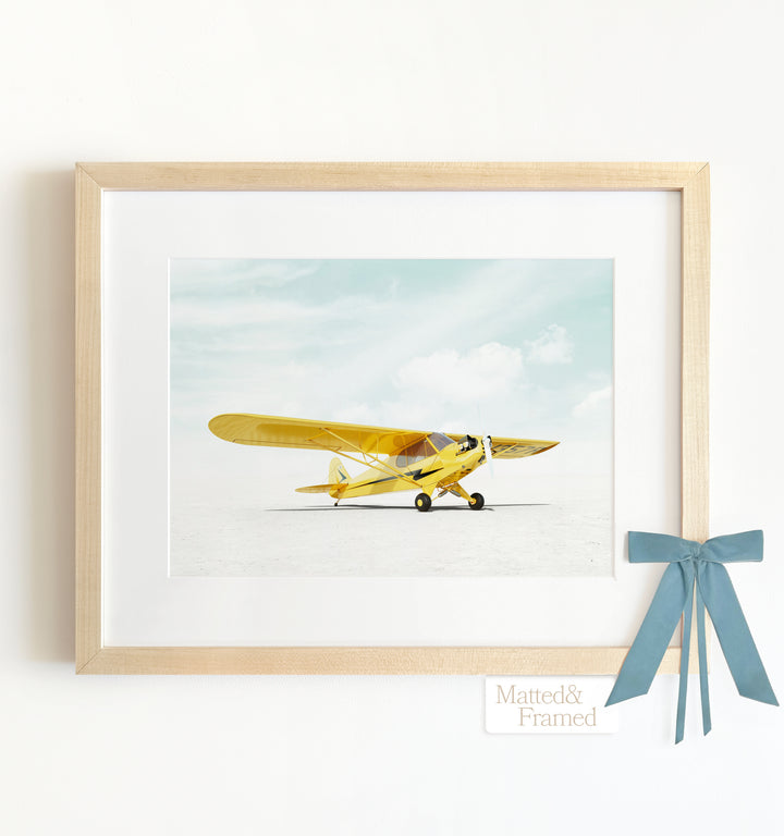 Piper J-3 Cub Airplane Framed Art