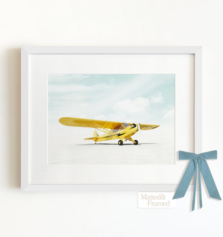 Piper J-3 Cub Airplane Framed Art