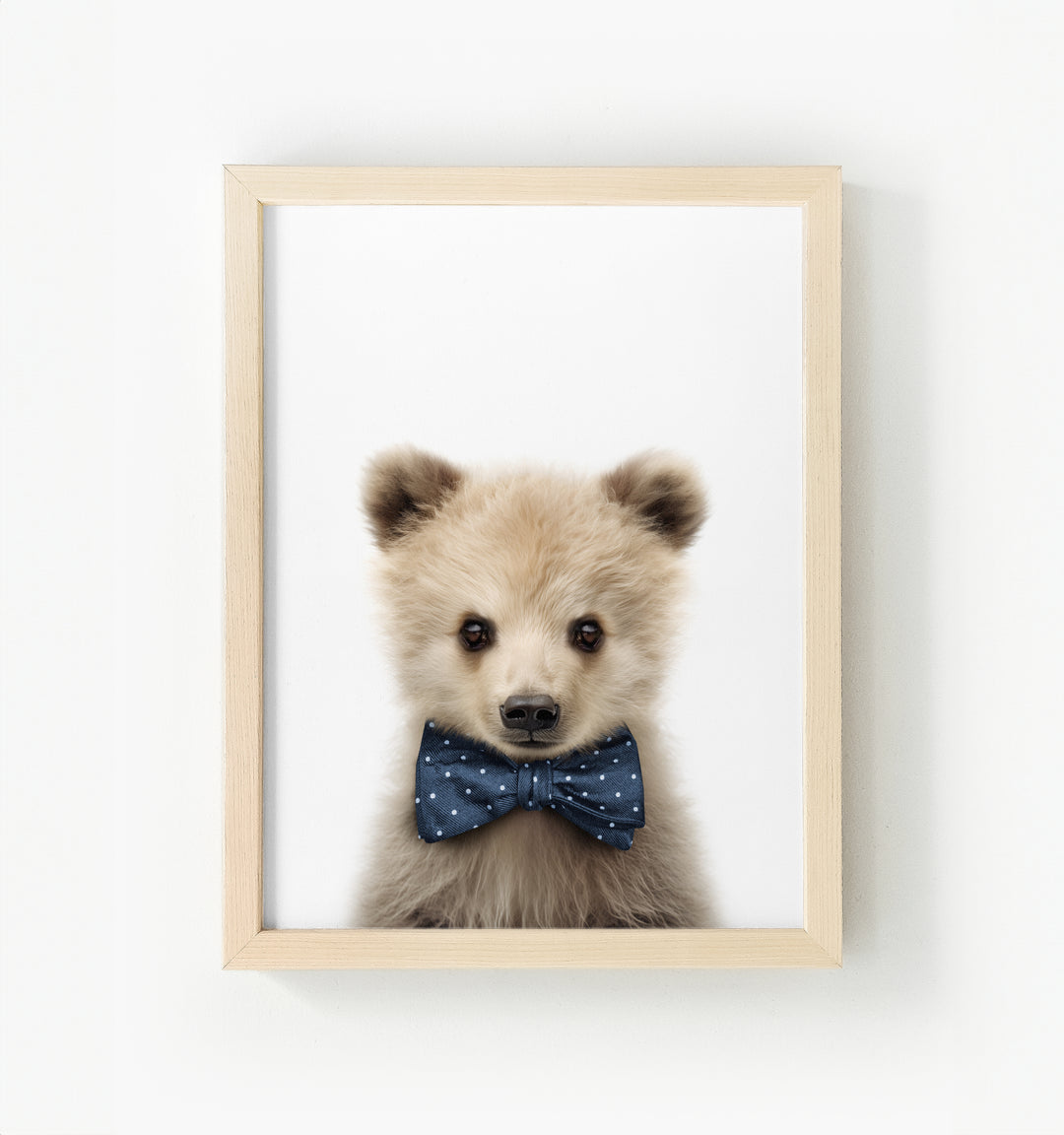 Baby Grizzly Bear Framed Canvas
