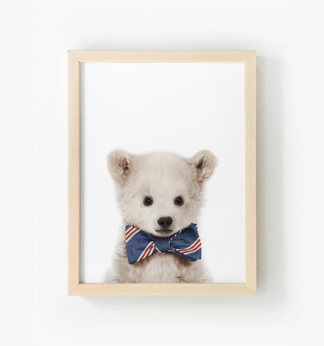 Baby Polar Bear Framed Canvas