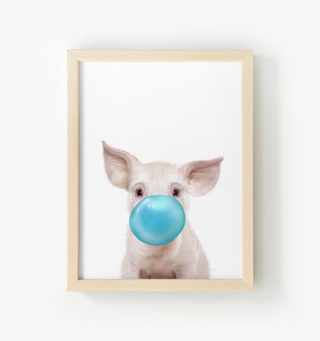 Baby Pig No. 2 Framed Canvas