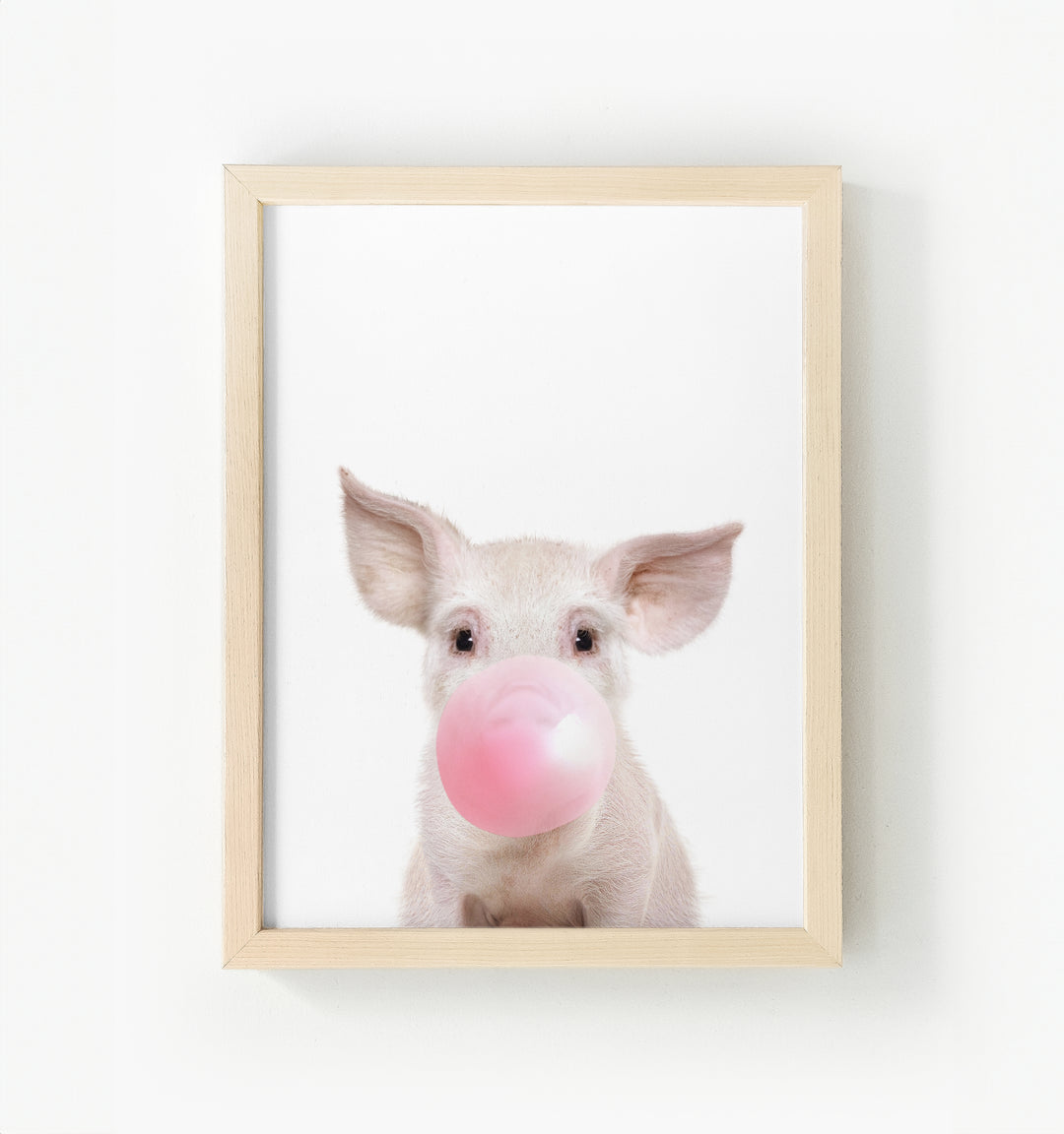 Baby Pig No. 2 Framed Canvas