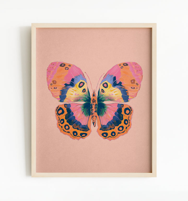 Painted Butterfly Vertical Art Prints