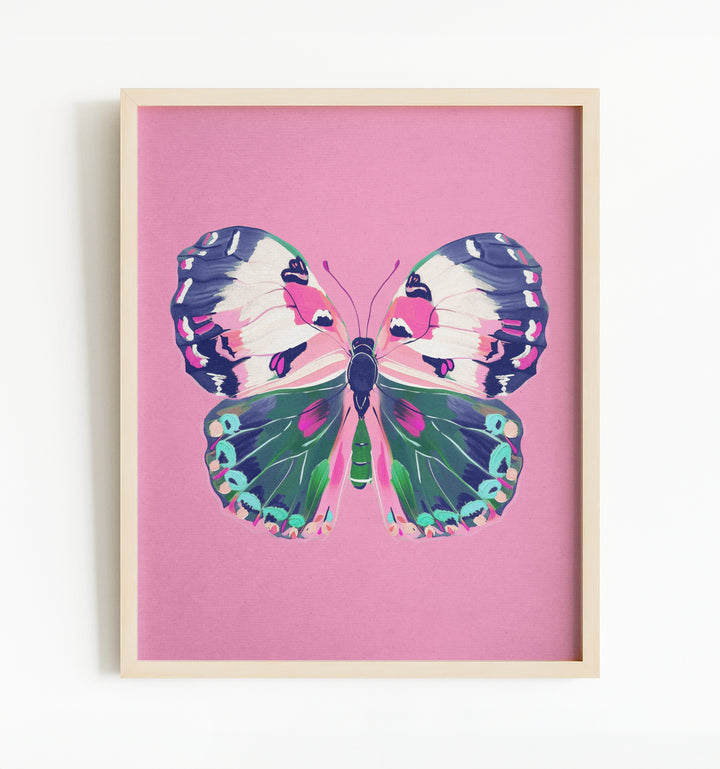 Painted Butterfly Vertical Art Prints