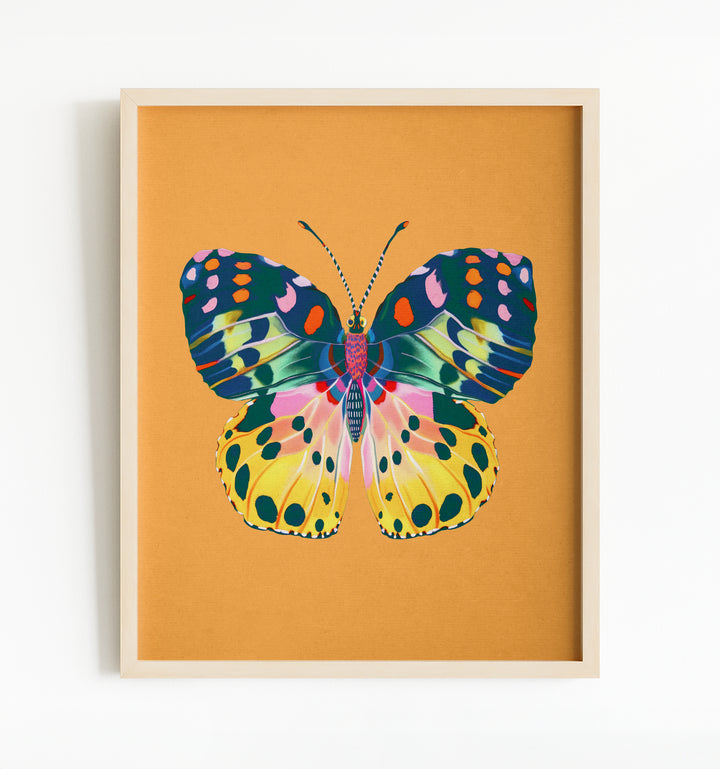 Painted Butterfly Vertical Art Prints