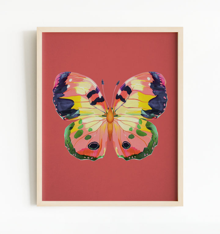 Painted Butterfly Vertical Art Prints