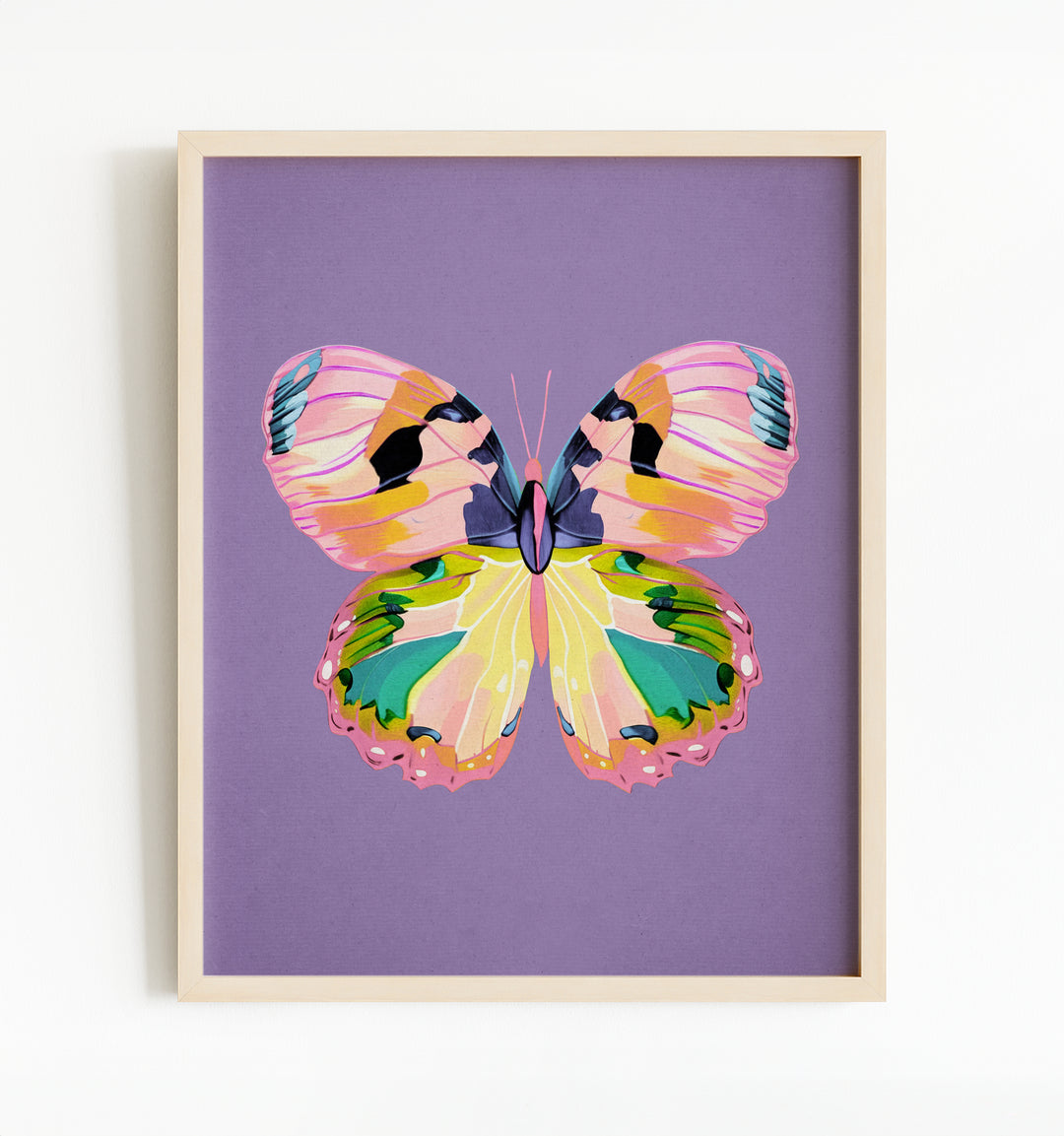 Painted Butterfly Vertical Art Prints