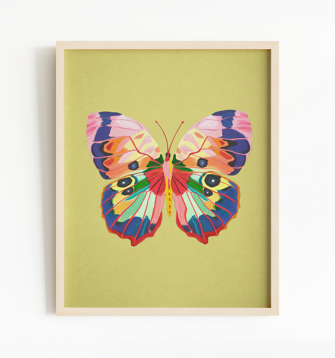 Painted Butterfly Vertical Art Prints