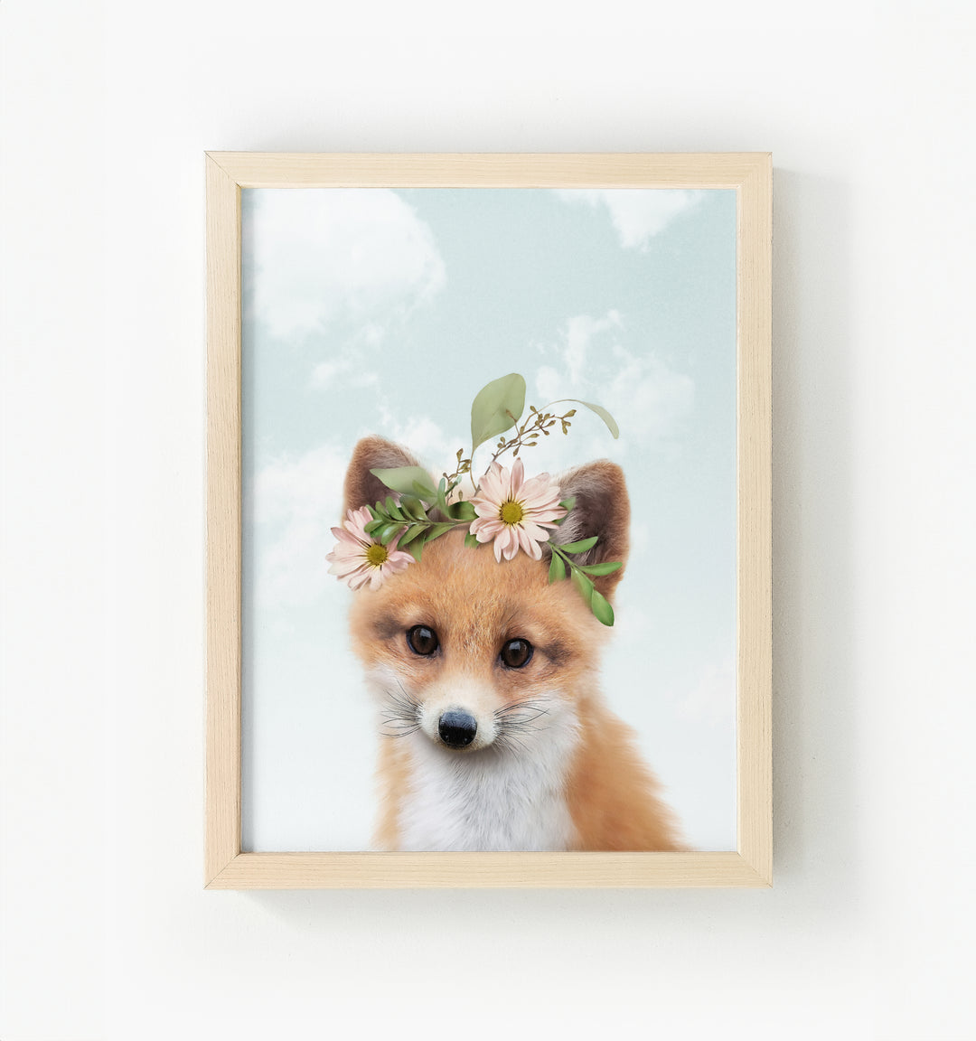 Baby Fox Framed Canvas