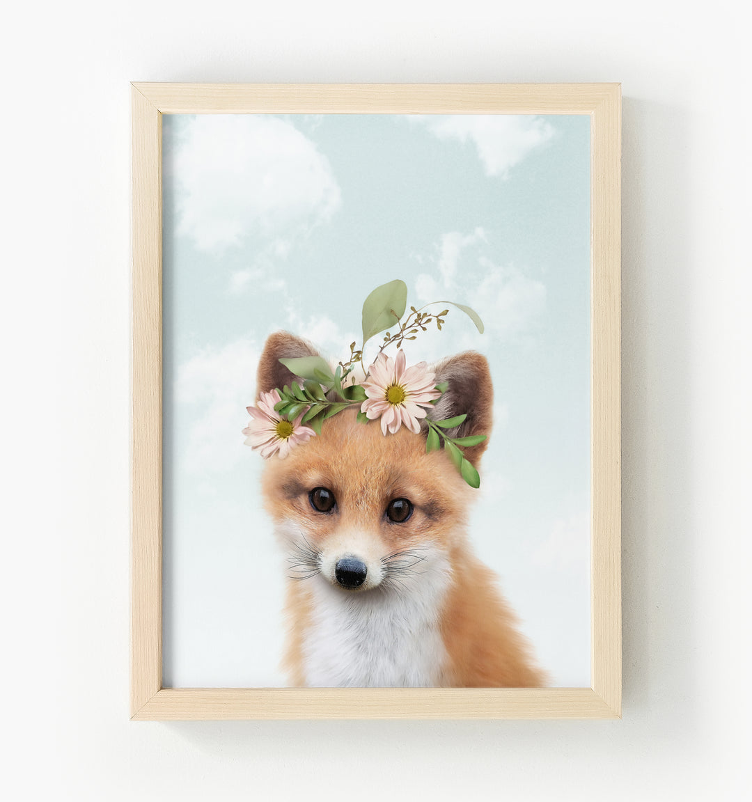 Baby Fox Framed Canvas