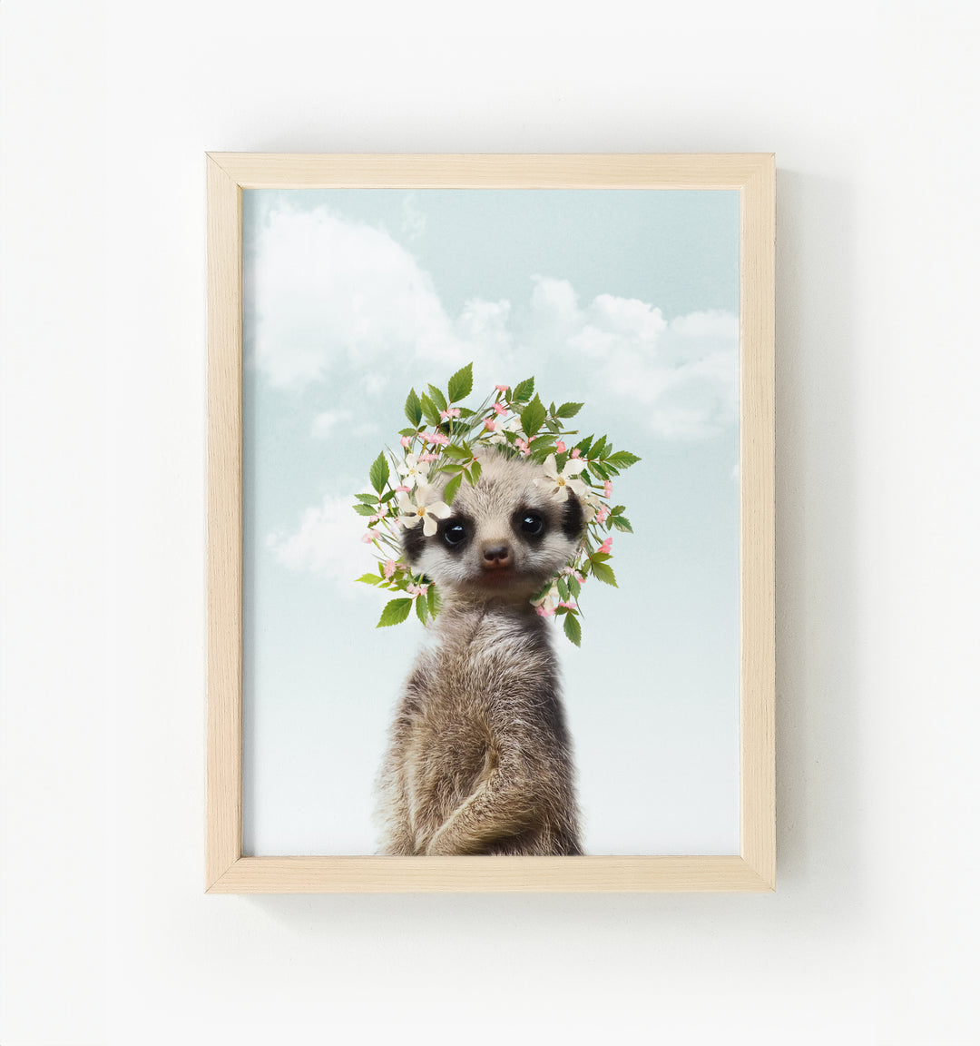 Baby Meerkat Framed Canvas