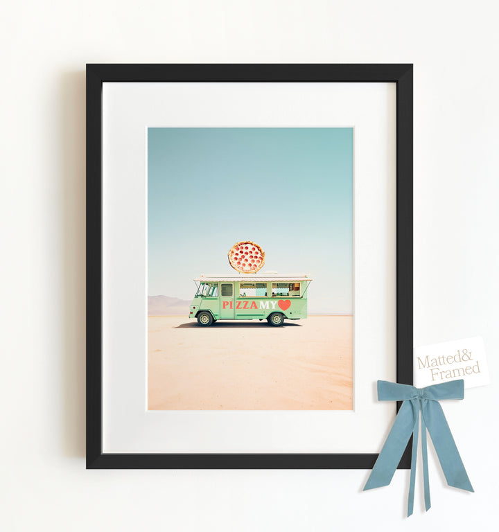 Pizza My Heart Food Truck Art Framed Art