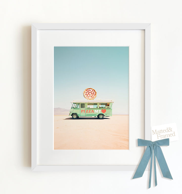 Pizza My Heart Food Truck Art Framed Art