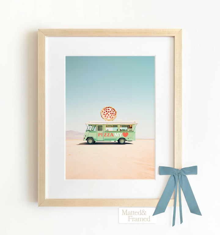 Pizza My Heart Food Truck Art Framed Art