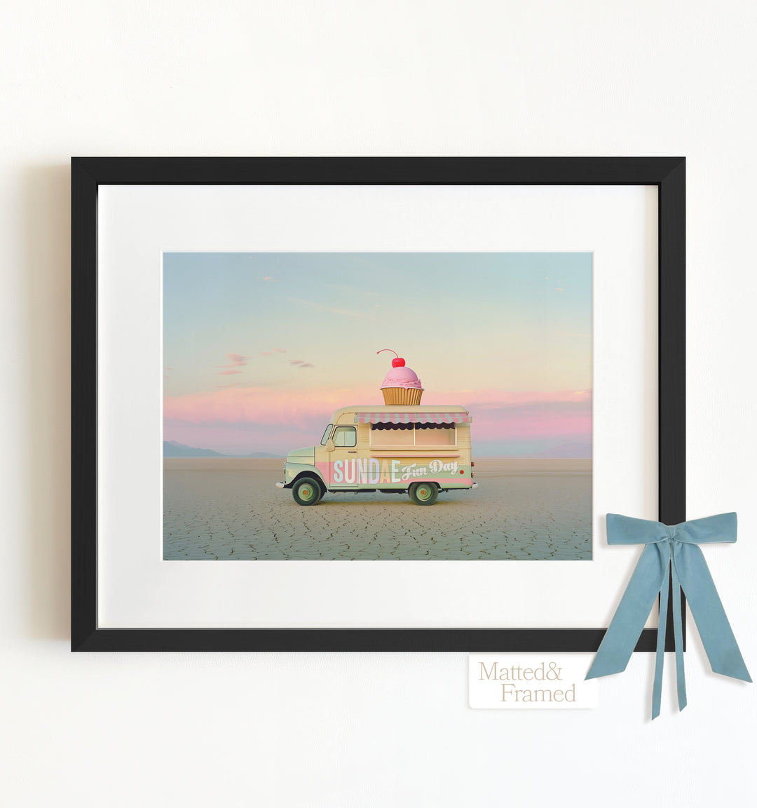 Sundae Fun Day Food Truck Art Framed Art