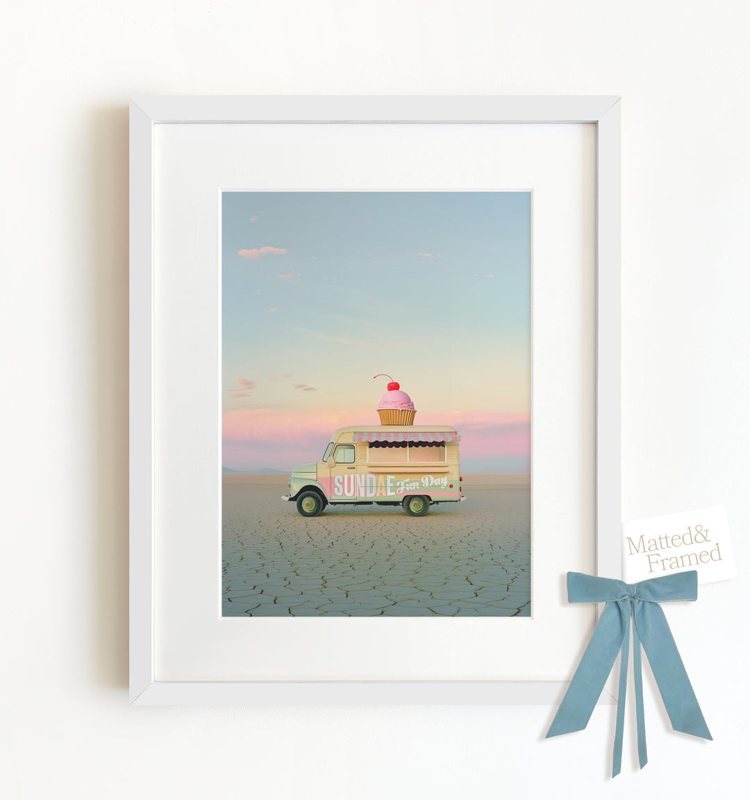 Sundae Fun Day Food Truck Art Framed Art