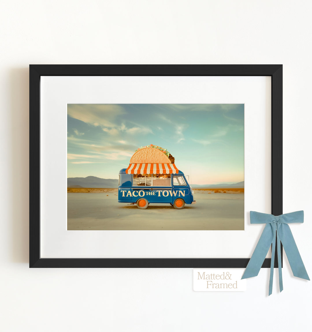 Taco the Town Food Truck Art Framed Art