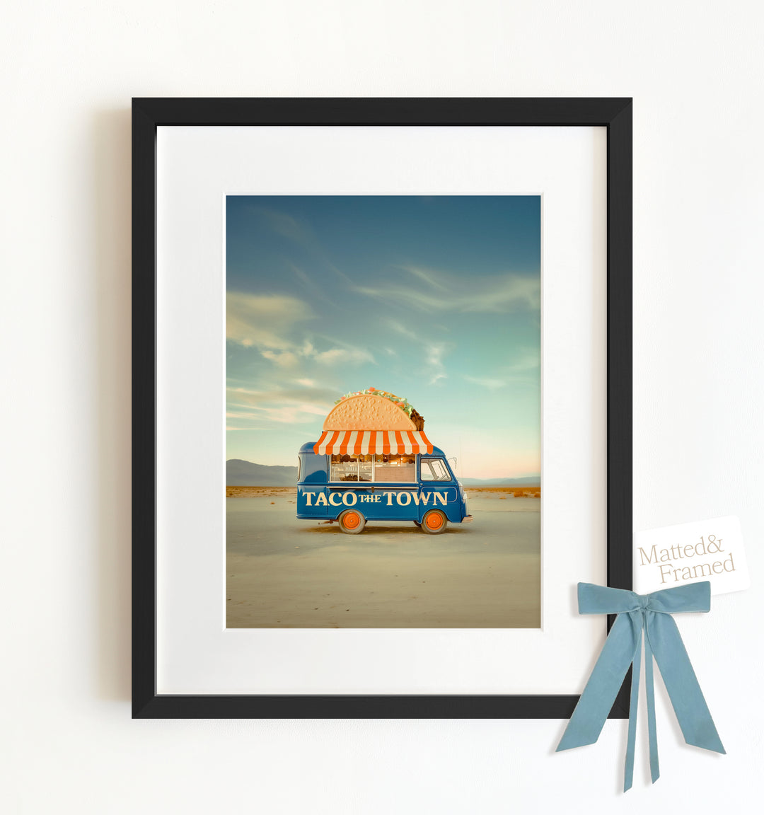 Taco the Town Food Truck Art Framed Art