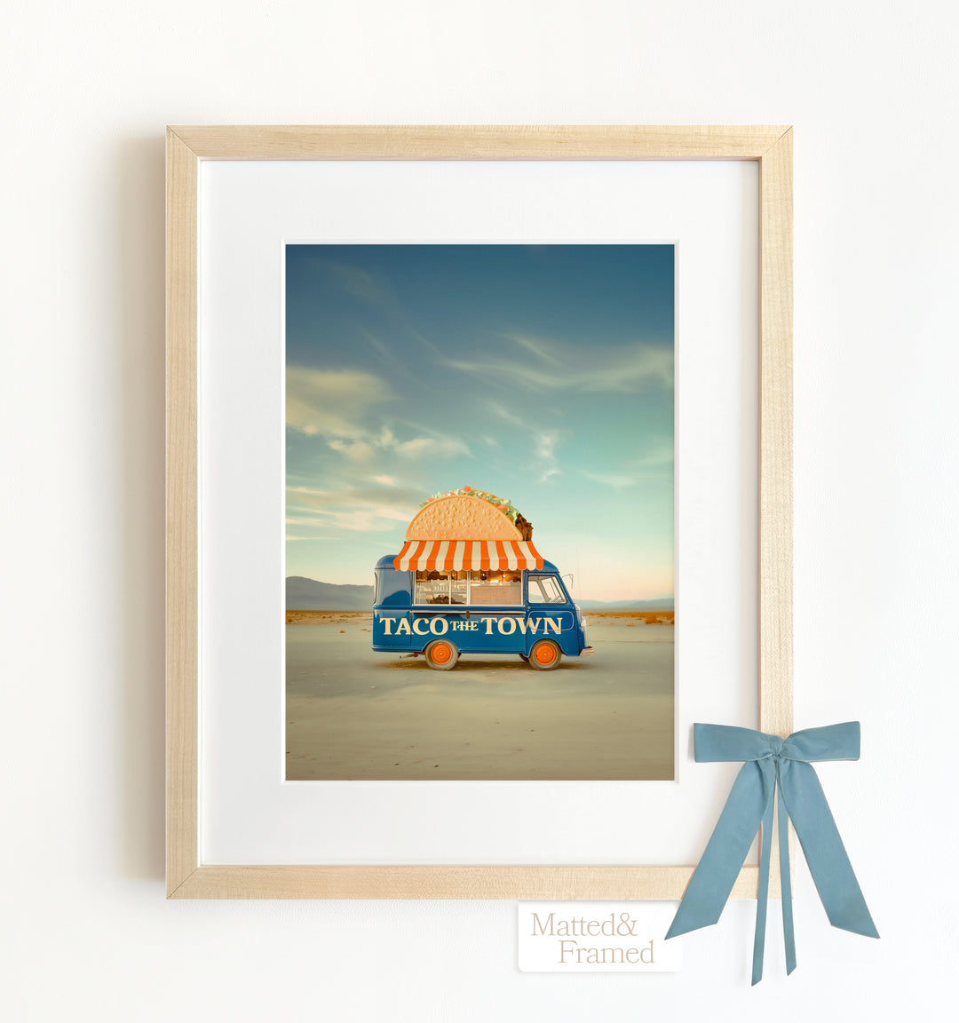 Taco the Town Food Truck Art Framed Art