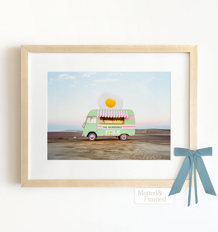 The Incredible Yolk Food Truck Art Framed Art