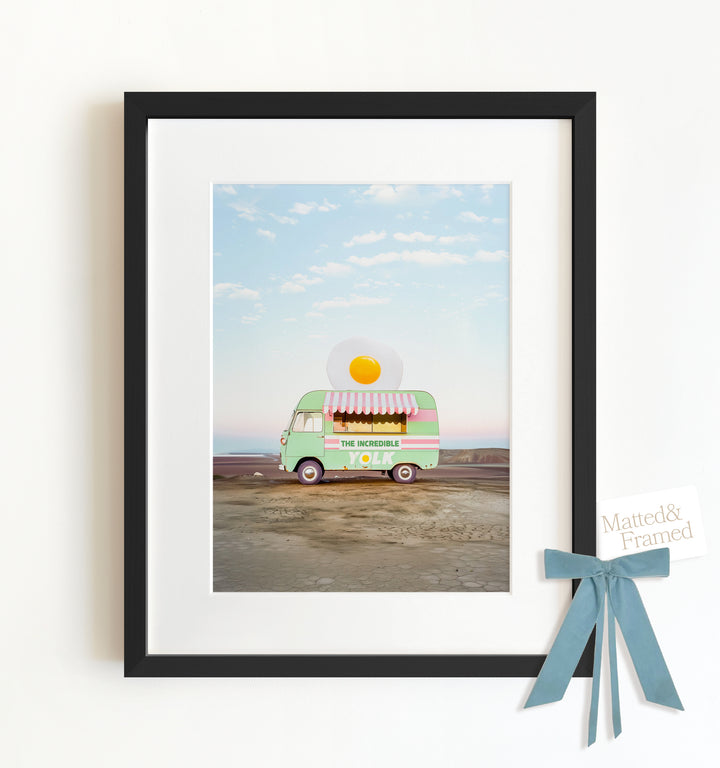 The Incredible Yolk Food Truck Art Framed Art