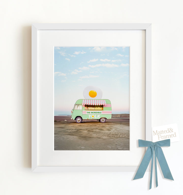 The Incredible Yolk Food Truck Art Framed Art