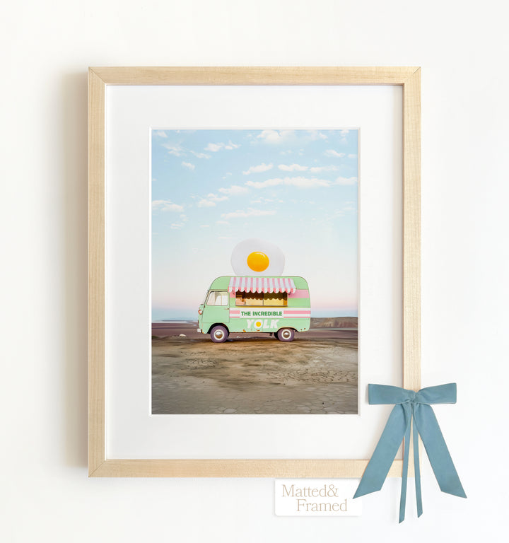 The Incredible Yolk Food Truck Art Framed Art