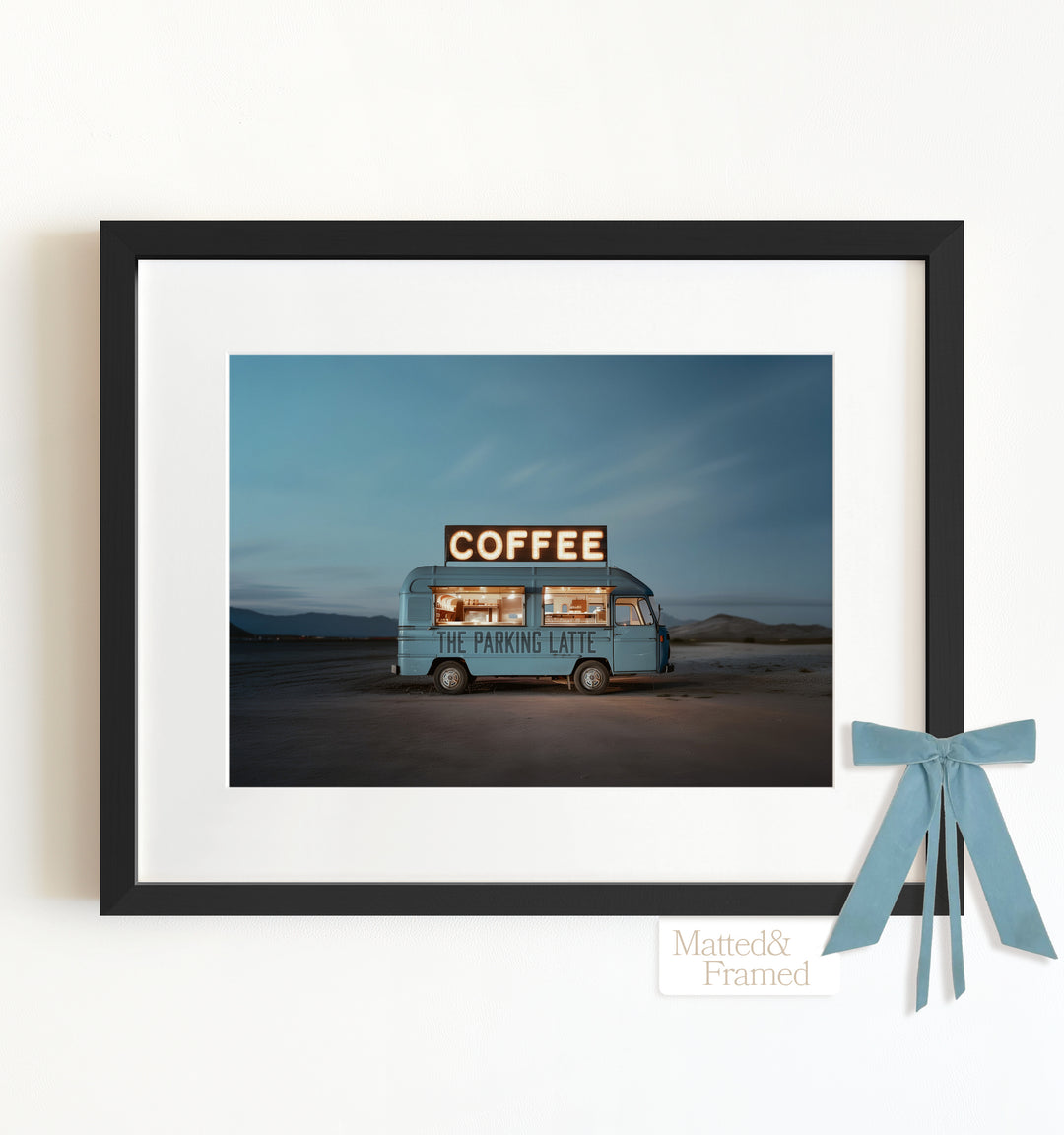 The Parking Latte Food Truck Art Framed Art