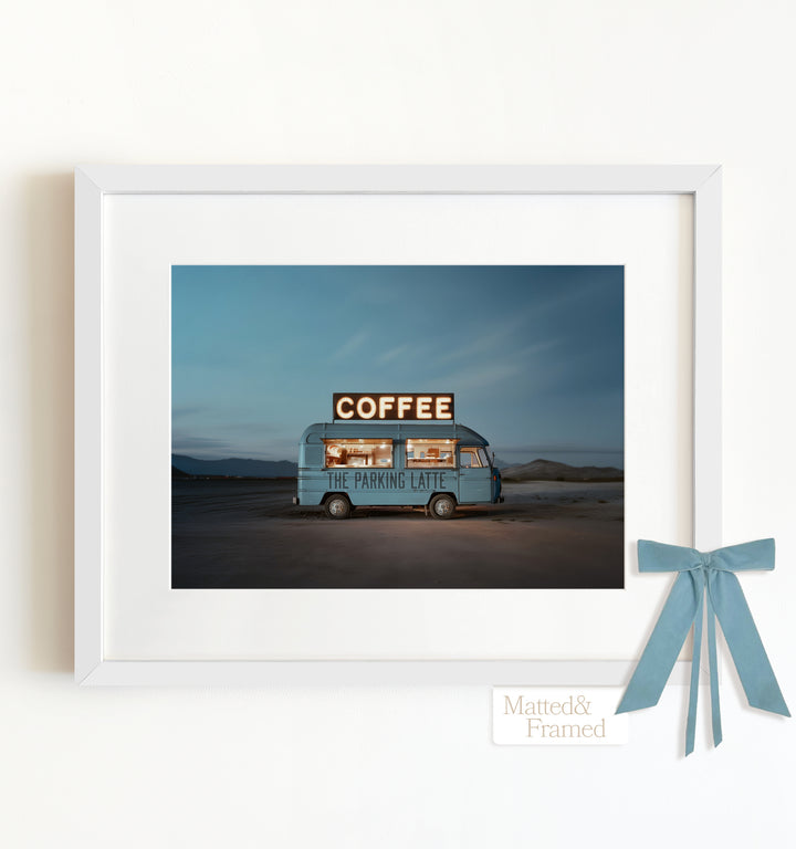 The Parking Latte Food Truck Art Framed Art