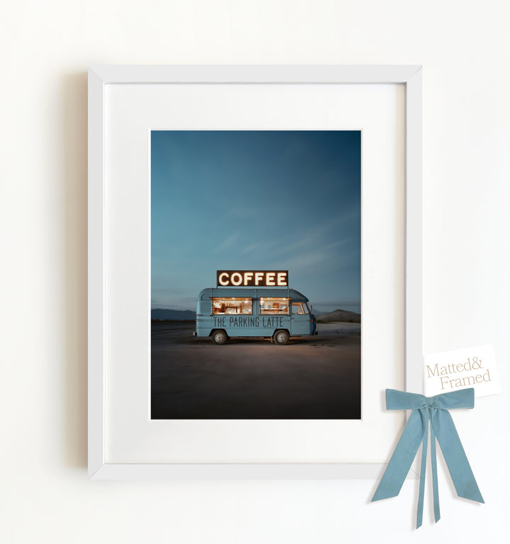 The Parking Latte Food Truck Art Framed Art