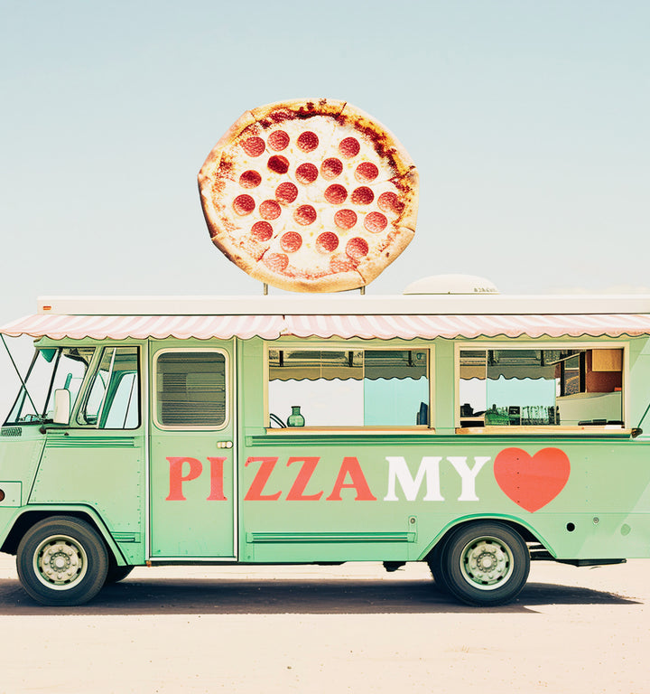 Pizza My Heart Food Truck Art