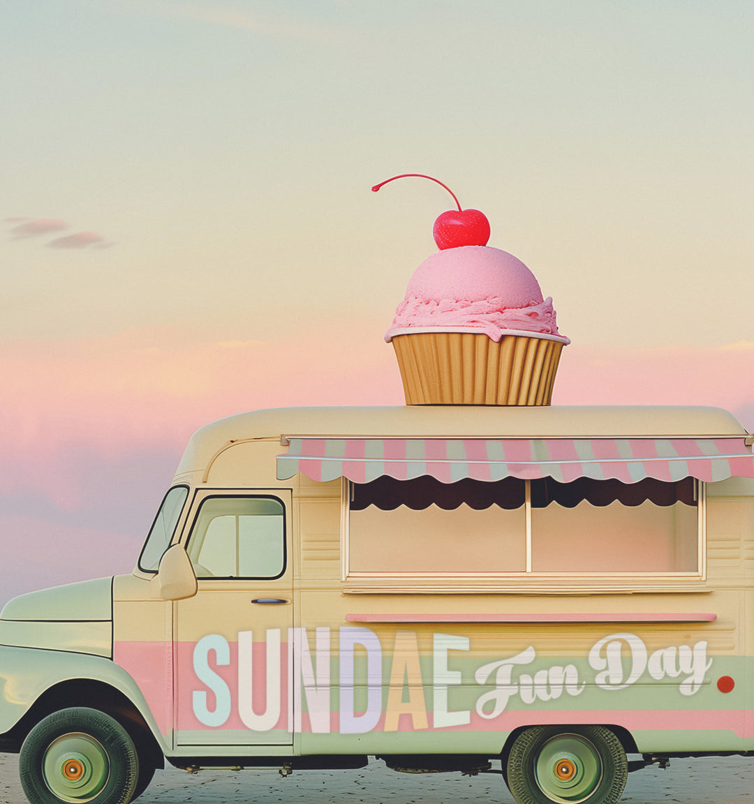 Sundae Fun Day Food Truck Art