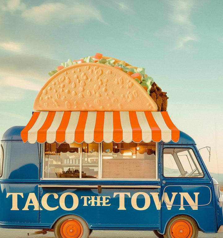 Taco the Town Food Truck Art