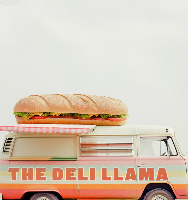 The Deli Llama Food Truck Art