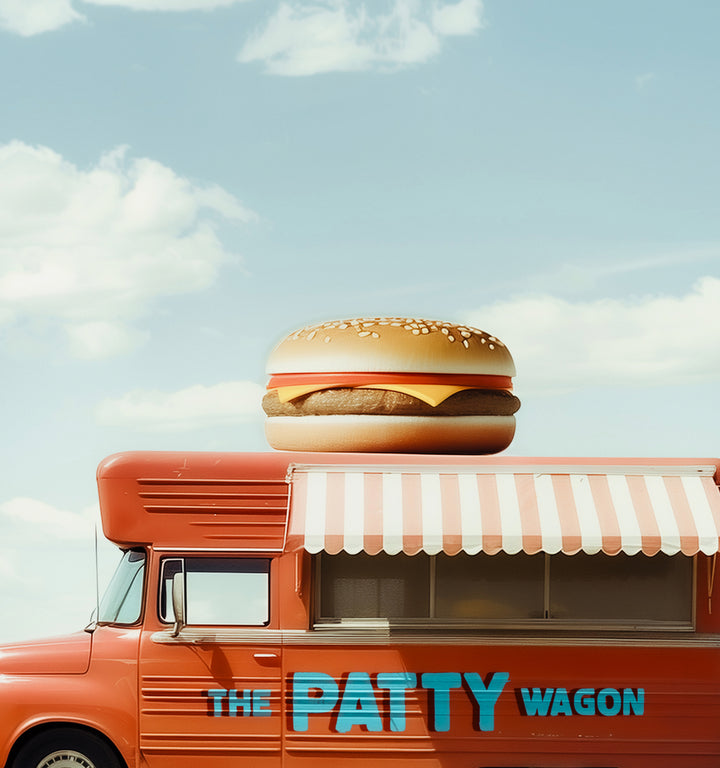 The Patty Wagon Food Truck Art