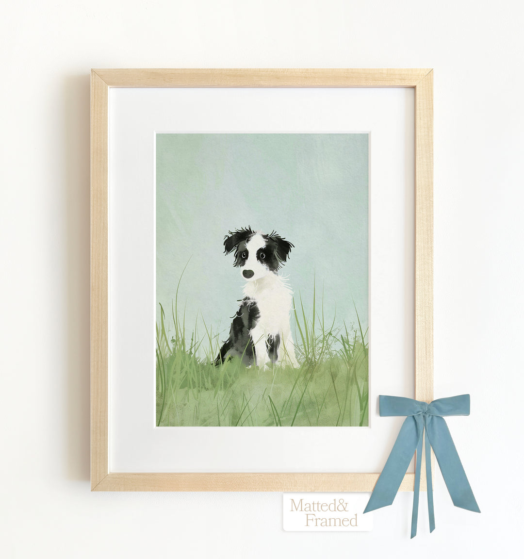 Framed Nursery Art Picture Book Puppies