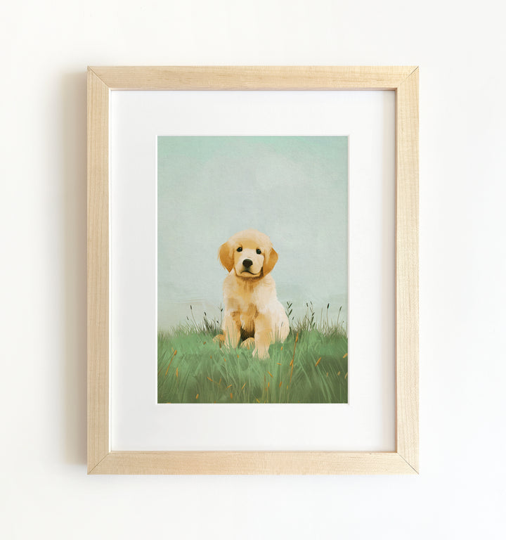 Nursery Art Picture Book Puppies Prints