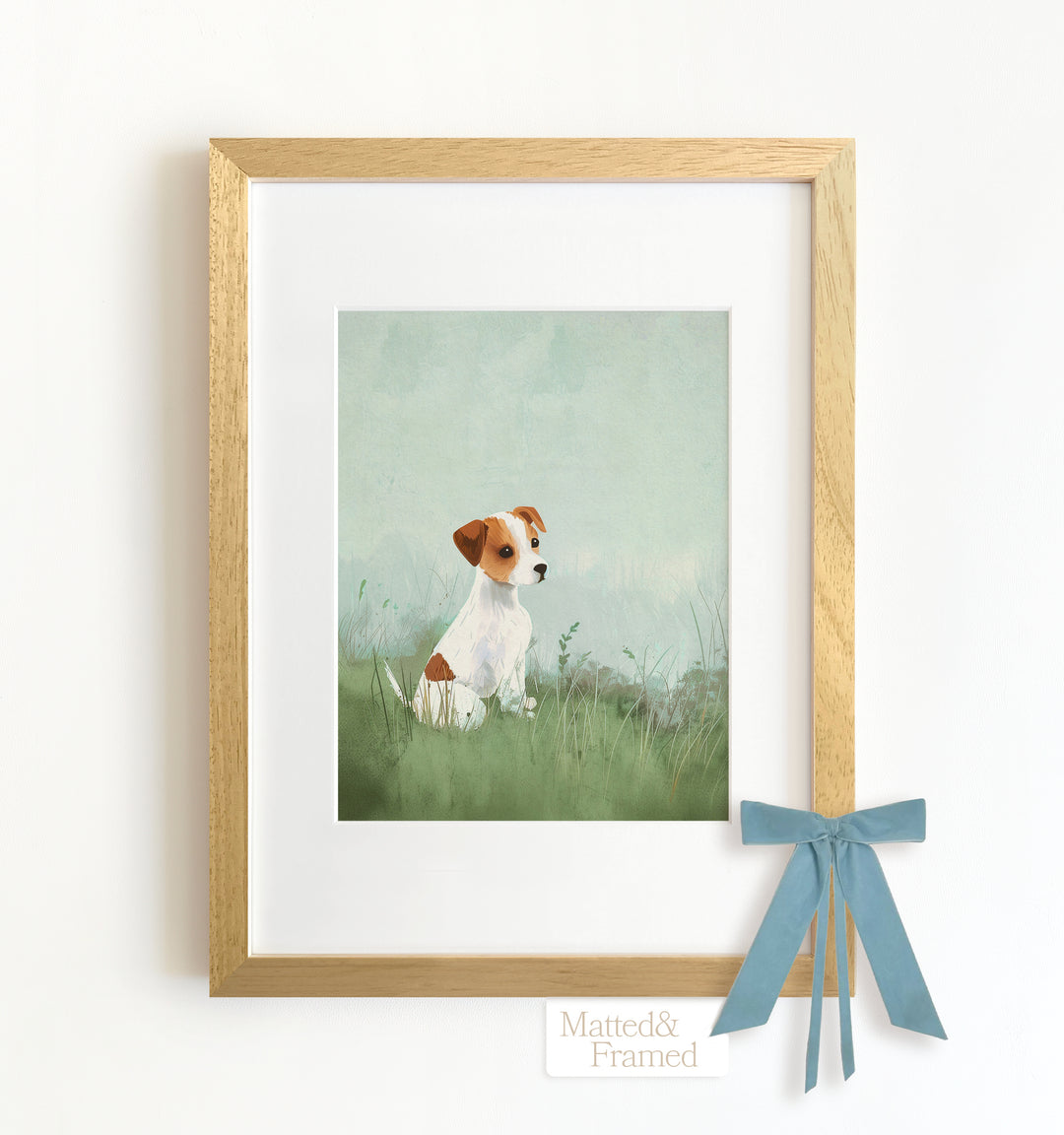 Framed Nursery Art Picture Book Puppies