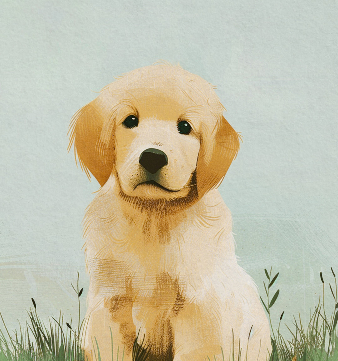 Nursery Art Picture Book Puppies Prints