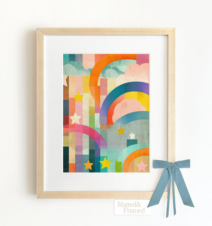 Rainbow Abstract No. 2 Framed Art