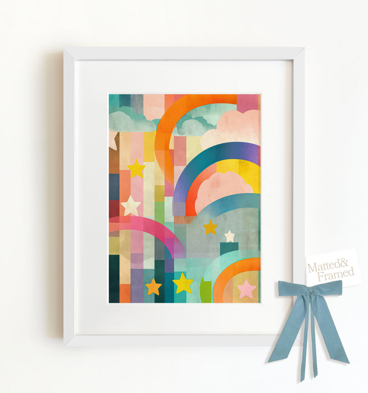 Rainbow Abstract No. 2 Framed Art