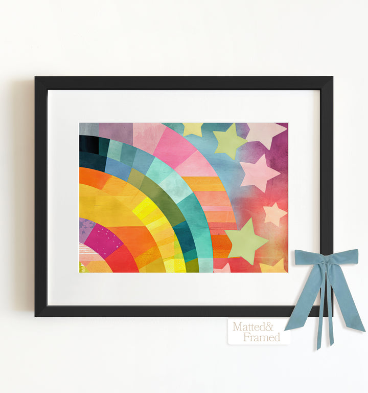 Rainbow Abstract No. 3 Framed Art