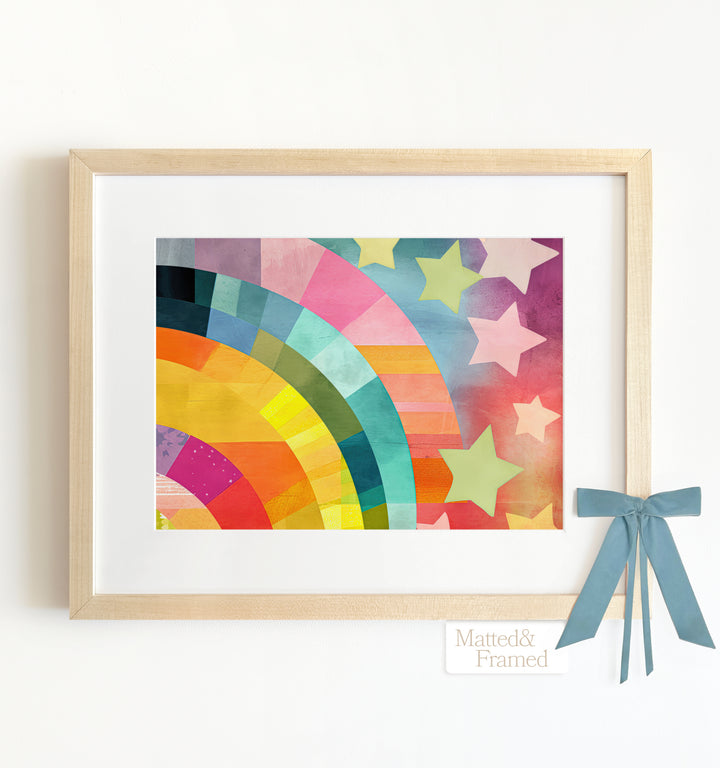 Rainbow Abstract No. 3 Framed Art