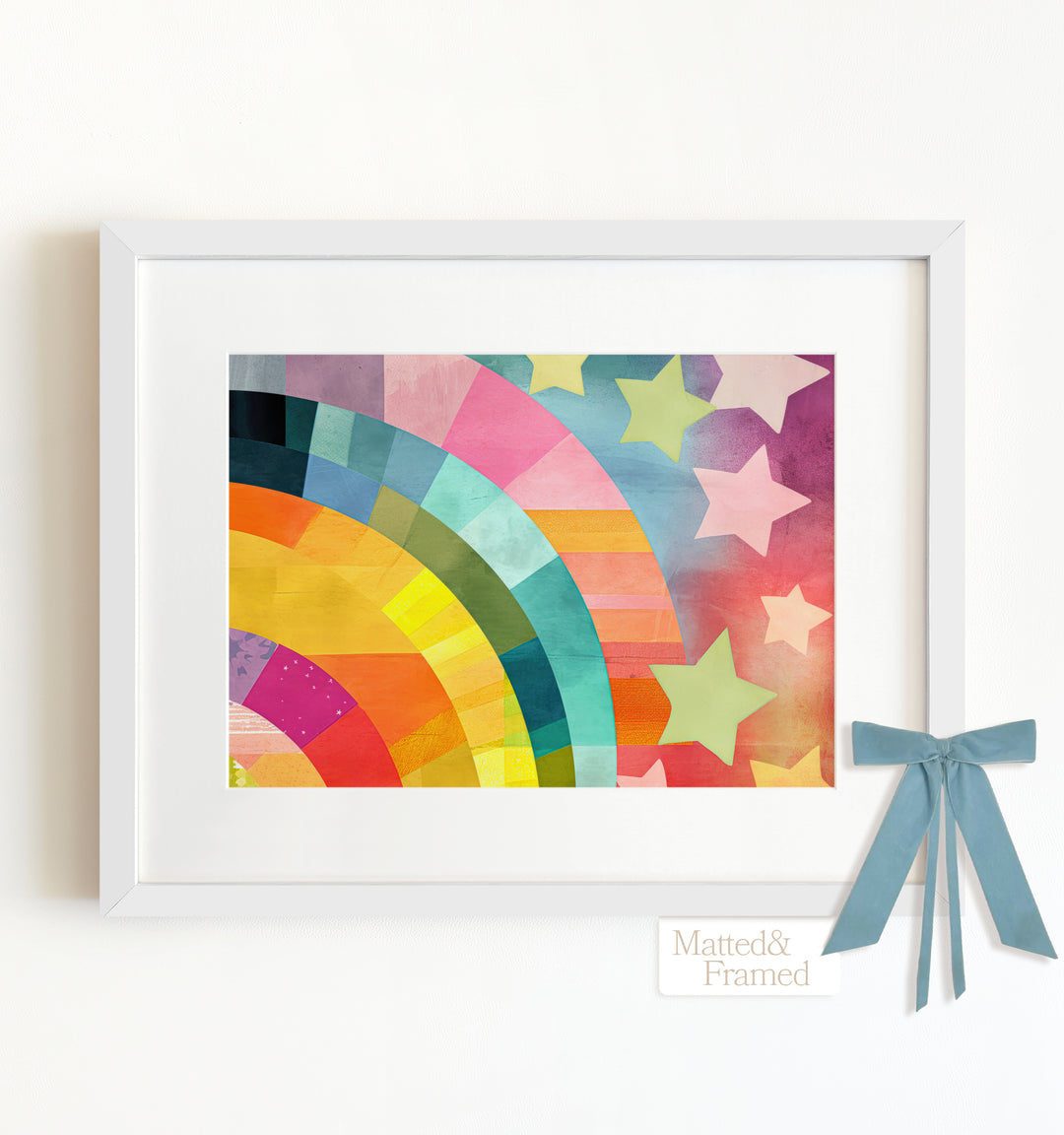 Rainbow Abstract No. 3 Framed Art