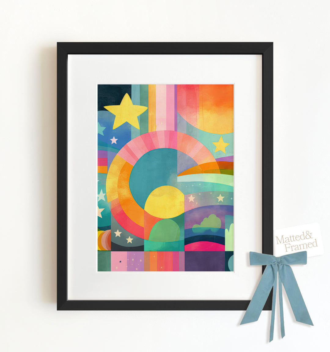 Rainbow Abstract No. 4 Framed Art