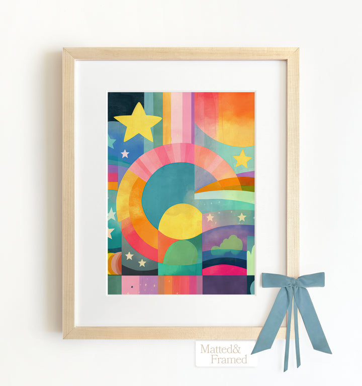 Rainbow Abstract No. 4 Framed Art