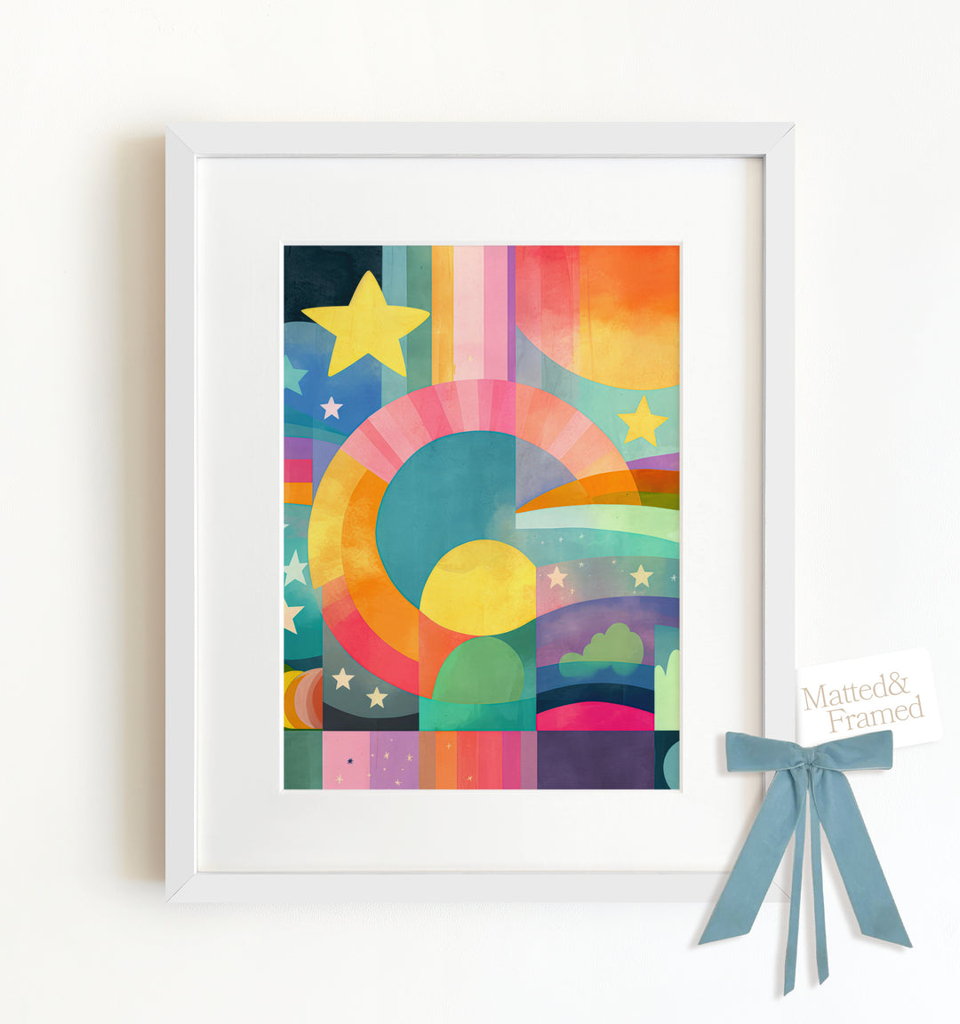 Rainbow Abstract No. 4 Framed Art