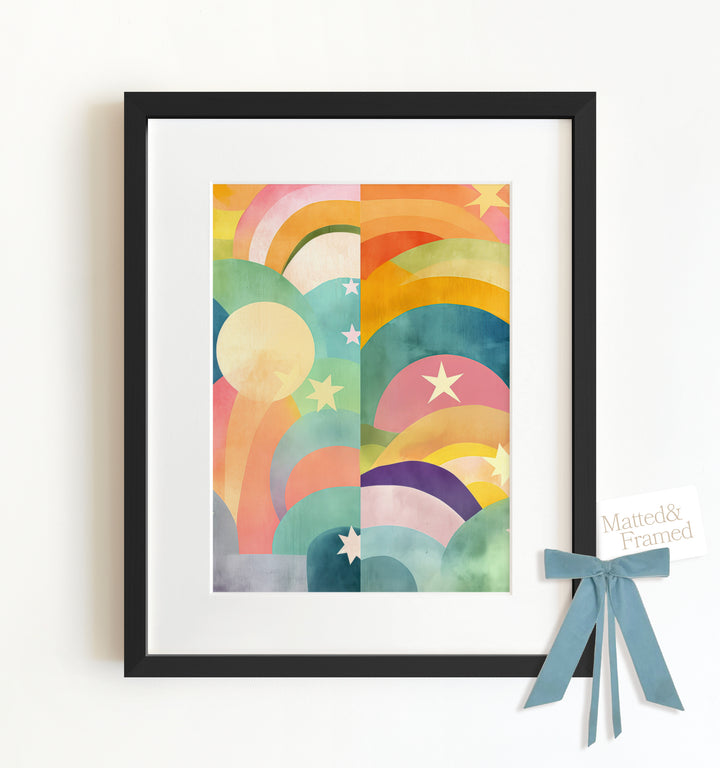 Rainbow Abstract No. 5 Framed Art